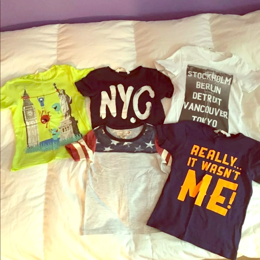 5 H&M Toddler Boy 2-4T T-Shirts